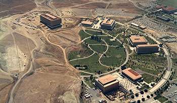 Aerial view of UCI Campus in the 60s