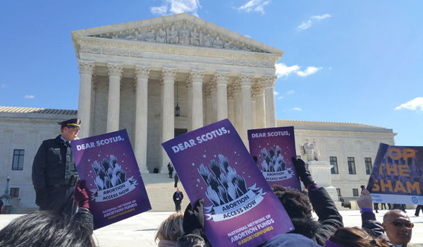 Abortion Rights rally in front of Supreme Court March 2, 2016