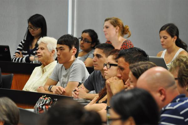 Audience, including students and faculty