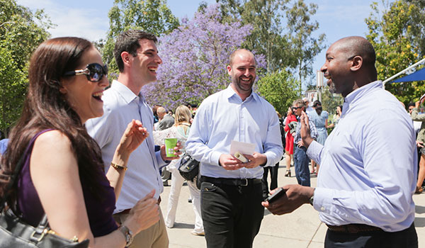 Group of faculty at outdoor event