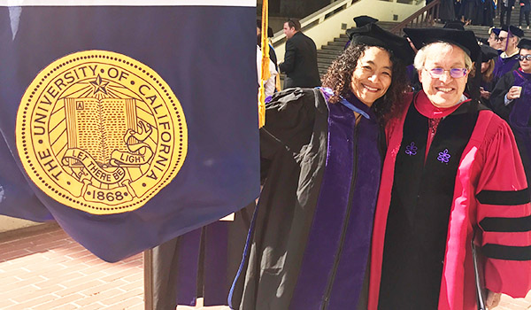 Image of Song Richardson and Erwin Chemerinsky at Commencement 2017