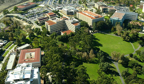 aerial view of campus