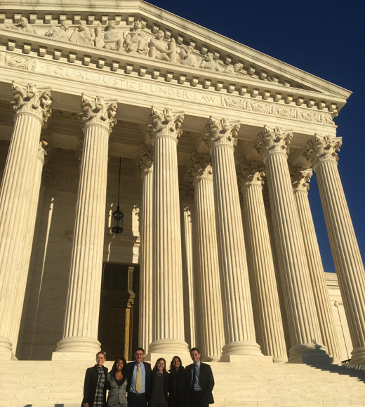 UCI Law students outside of the Supreme Court