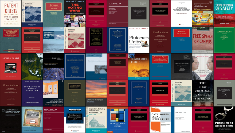collage of faculty book covers