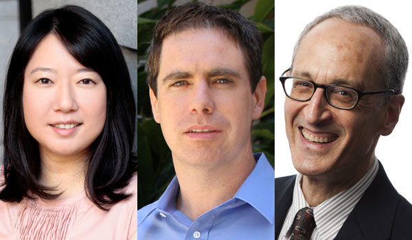 Image of three new faculty
