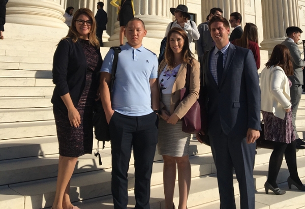 UCDC students in front of US Supreme Court