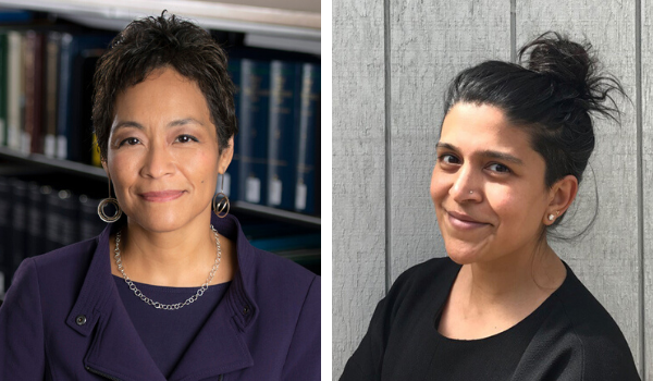 Dean L. Song Richardson (left) and Prof. Swethaa Ballakrishnen (right).