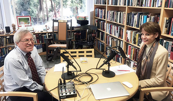 Dean Chemerinsky and Prof. Biskupic record podcast