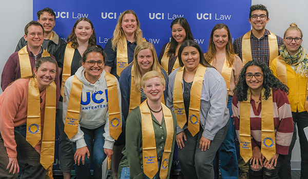 UCI Law students during a pro bono award ceremony in 2023